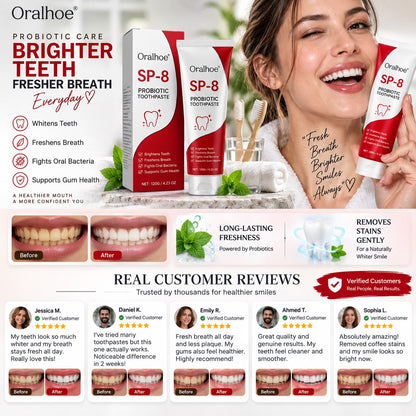 Probiotic Care for Brighter Teeth & Fresher Breath